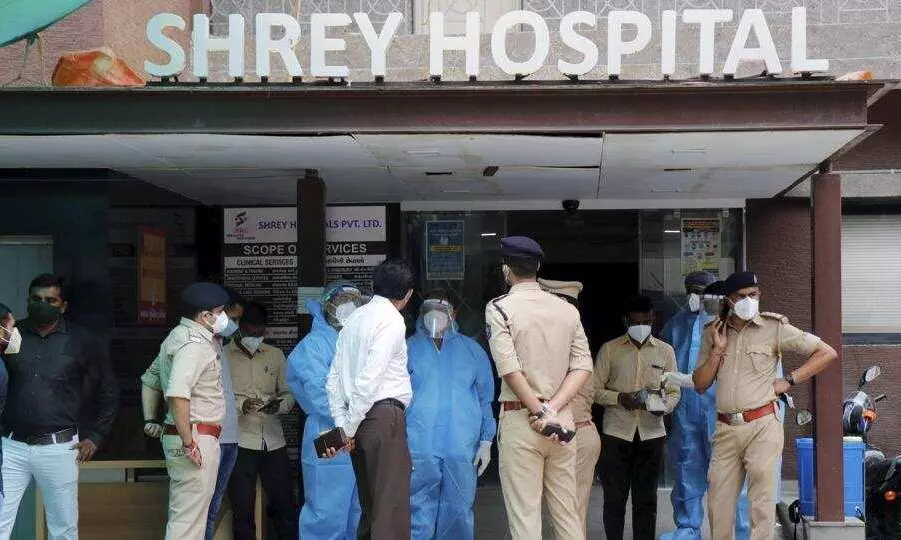 Fire claims 8 Covid patients in Ahmedabad hospital ; Guj CM orders probe