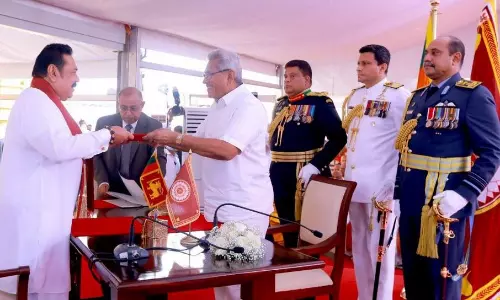 Mahinda Rajapaksa took oath as Sri Lankas new PM