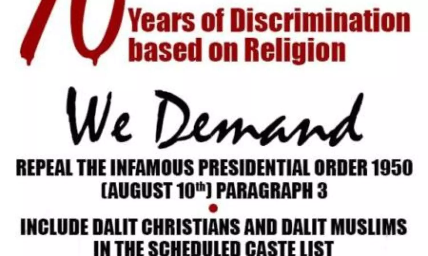 Include Dalit Christians and Dalit Muslims in SC List demands National Council of Churches in India