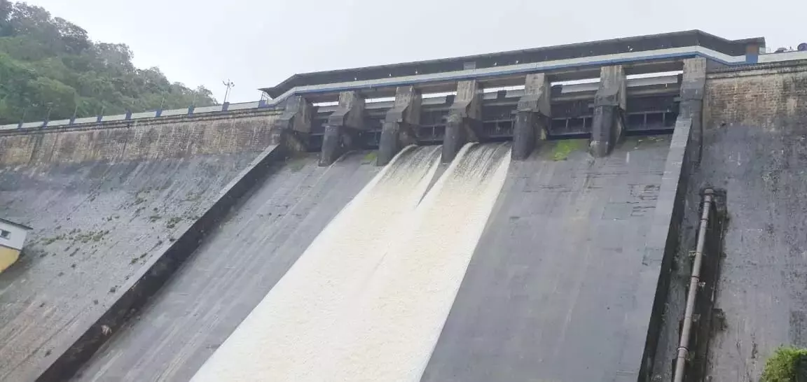 Shutters of Pamba dam shut