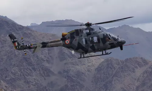 2 light combat choppers made by HAL deployed in Ladakh