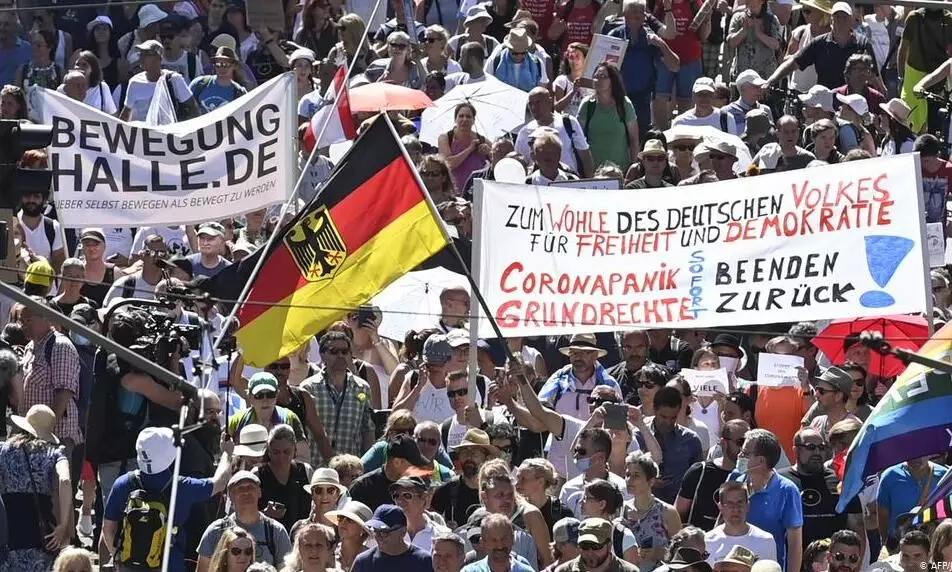 Berlin bans protests against Covid-19 curbs