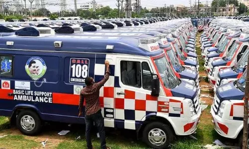 With surging Covid cases, Andhra hires 1,350 ambulances