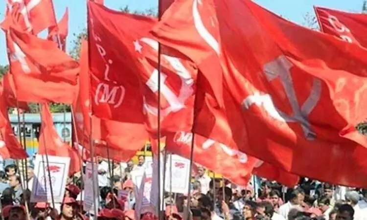 Left party MPs protest for withdrawal of anti-farmer policies