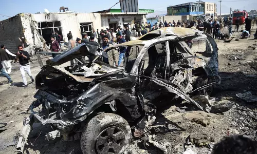 Suicide car bomb kills eight,  misses targeted Afghan governor
