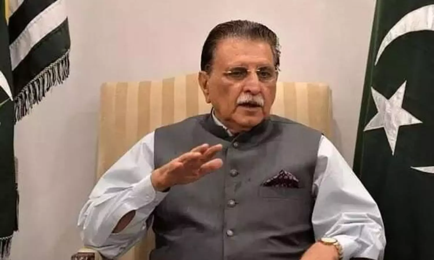 Prime Minister of Pak Occupied Jammu & Kashmir booked for conspiring against Pakistan