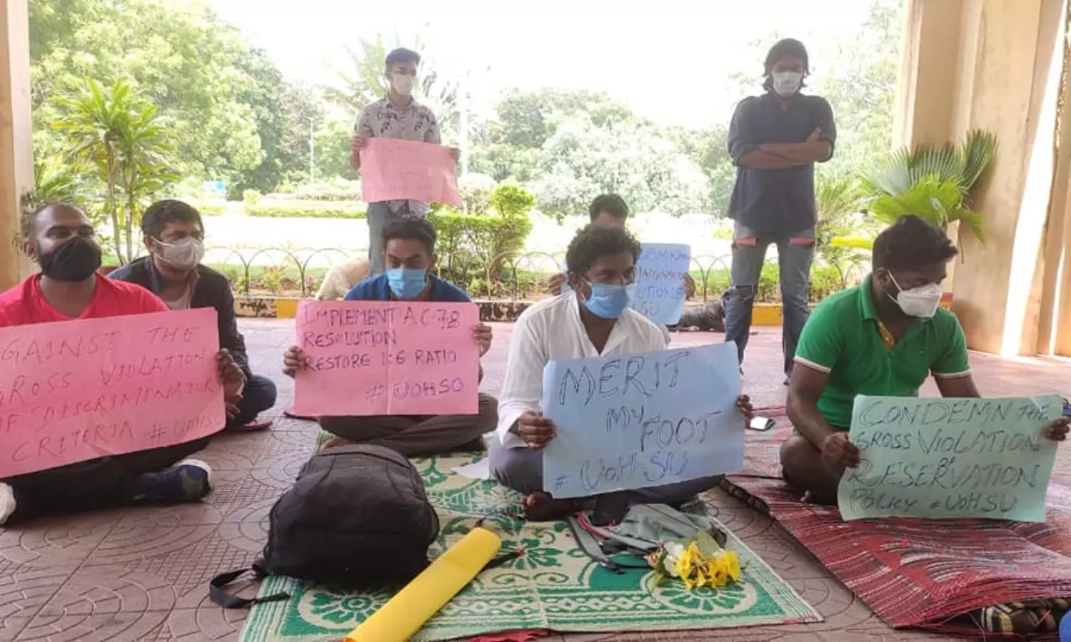Discriminatory Qualifying criteria: Hyderabad Central University students sit on hunger strike