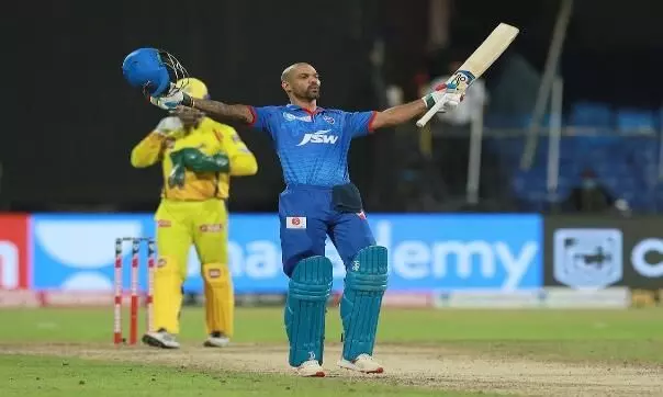 IPL: Dhawans maiden century guides DC to beat CSK by 5 wickets