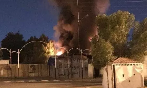 KDF headquarters burnt in Baghdad by protestors