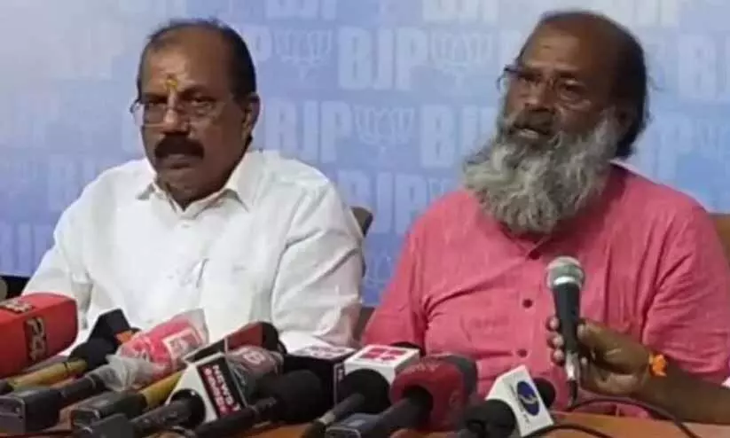 Veteran Kerala CPI-M leader MM Lawerences son joins BJP