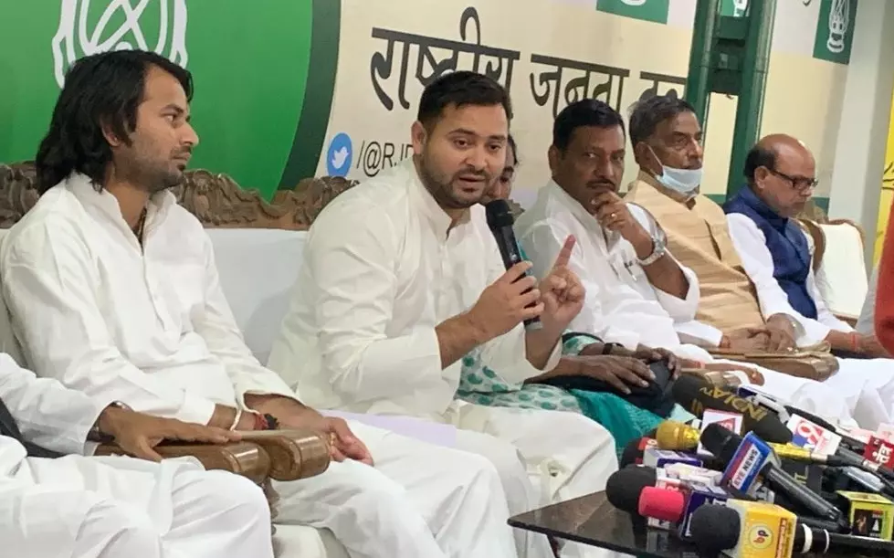 Tejashwi Yadav demands recounting of cancelled postal ballot votes