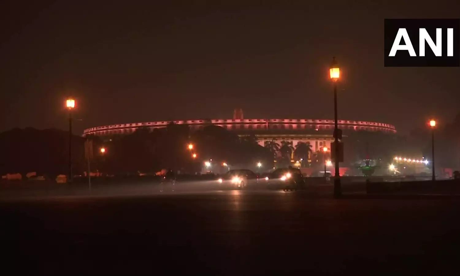 [In Gallery] Parliament building illuminated on the occasion of Diwali