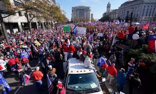 Thousands of Trump supporters rally in Washington DC