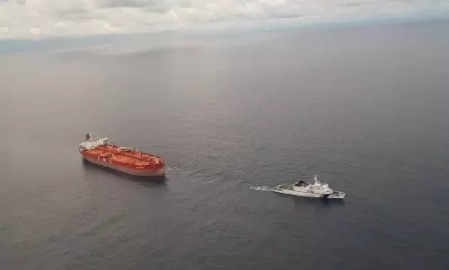 Indian Coast Guard tows drifting oil tanker to safety