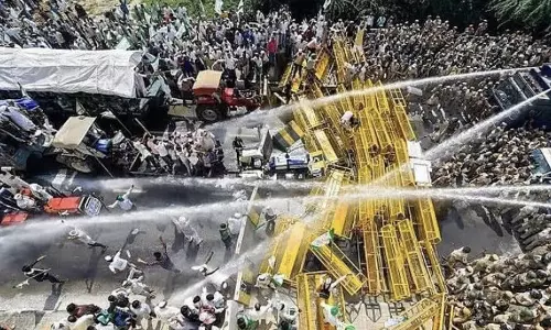 Defying tear gas and water cannons, another batch of farmers march to Delhi