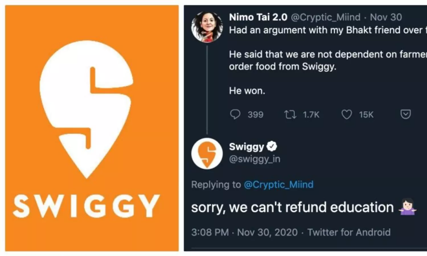 After Zomato: Boycott Swiggy trends on Twitter