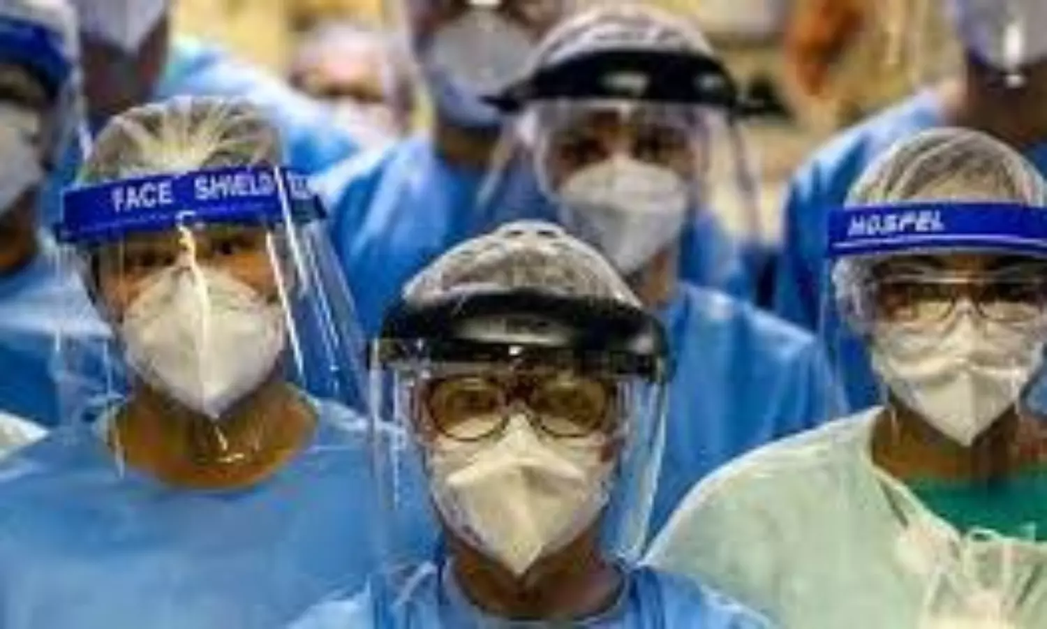 Face shield alone will not provide protection