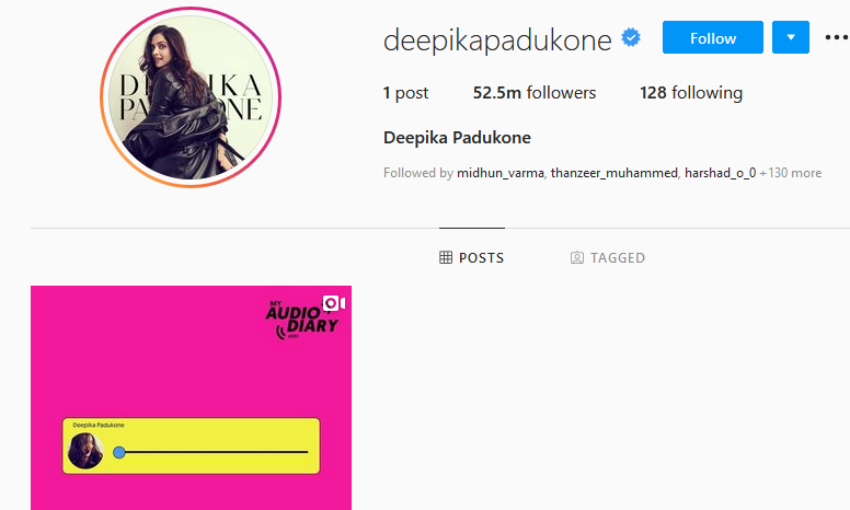 Deepika Padukone deletes content of Instagram, Twitter profiles