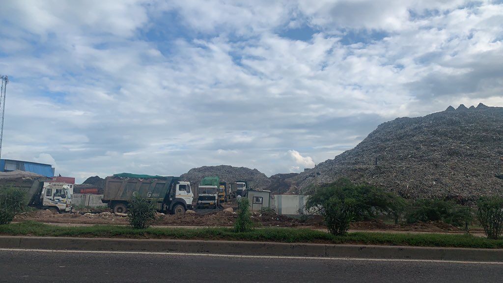 Waste piles up to form 42-metre-high mountain in Haryanas Gurugram