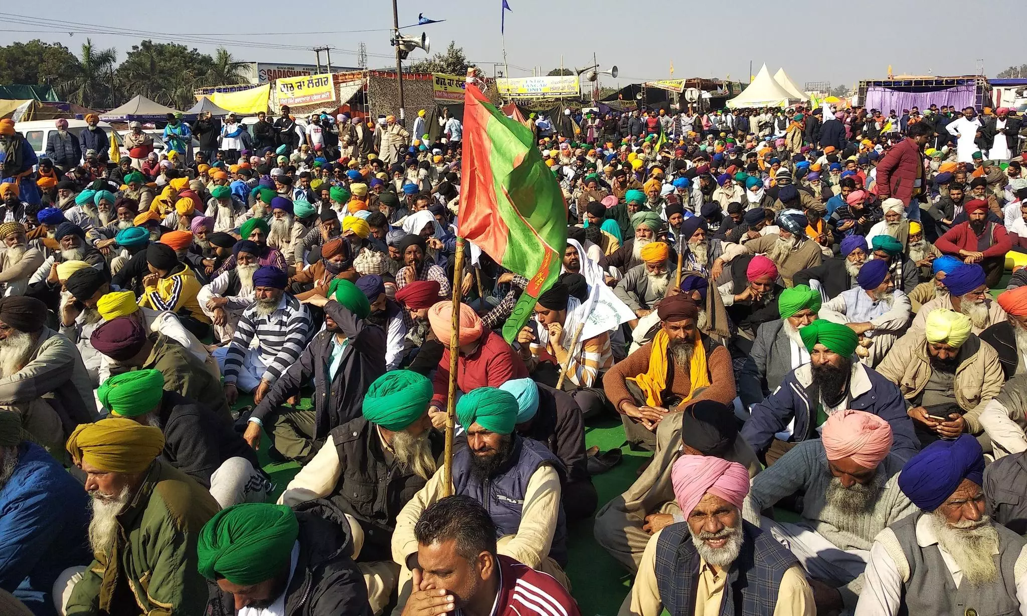 farmers protest