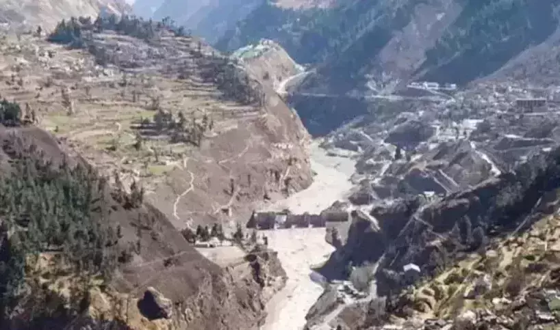 Artificial lake formed in UKhands Murenda after flash floods