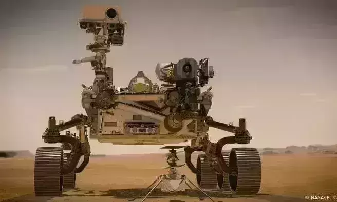 A test drive on Mars; NASAs Rover travelled 6.5 meters
