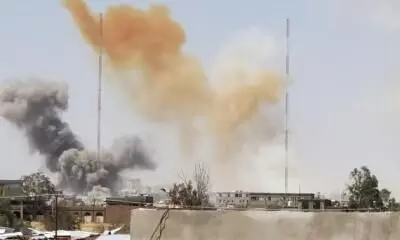 Saudi-led coalition strikes Houthi military site