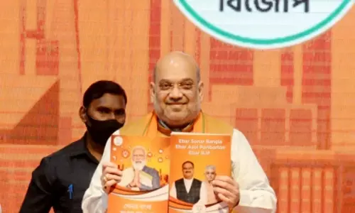 Home Minister Amit Shah releases BJP manifesto in Bengal; Focus on border control