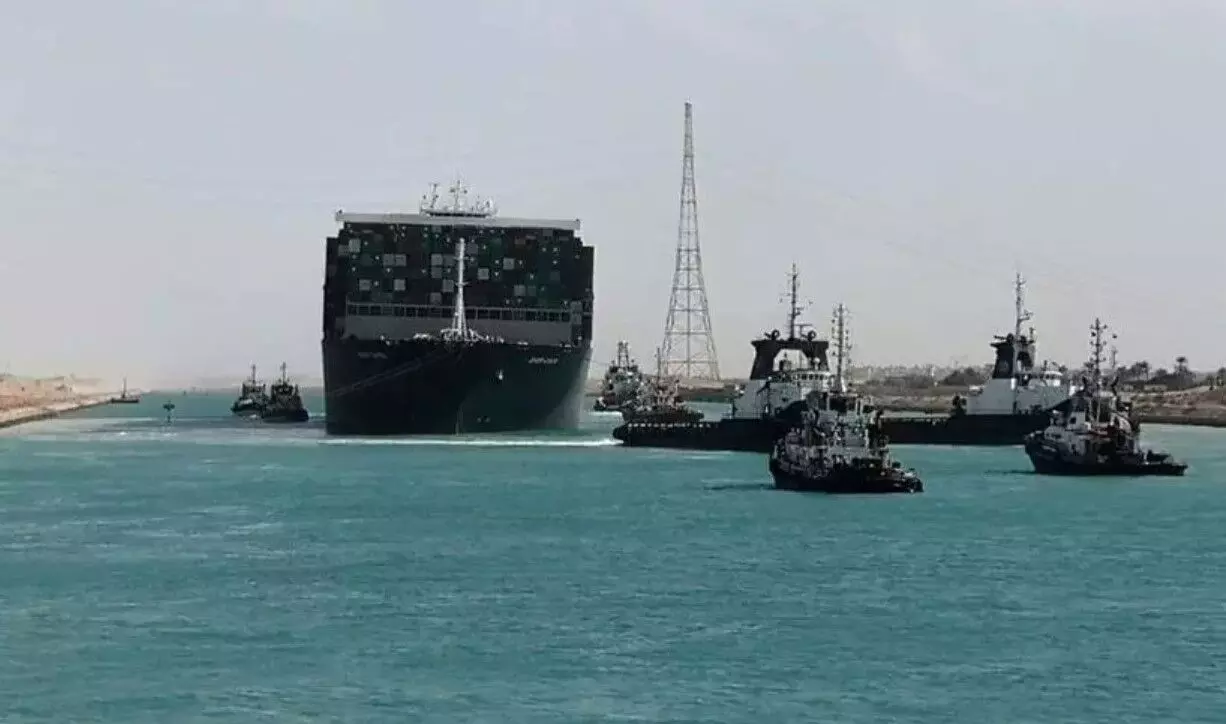 Ever Given stranded in Suez Canal floats free