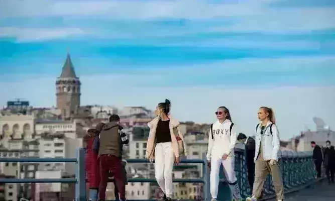 Galata bridge in Istanbul