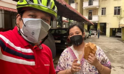The cycling community of Guwahati turn Relief riders amid Covid crisis