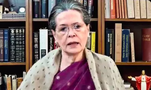 BJP circulates morphed image of Sonia Gandhis bookshelf: AltNews