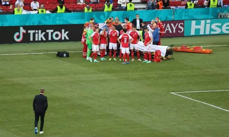 UEFA Euro 2020: Play suspended after Denmarks Eriksen collapses on field