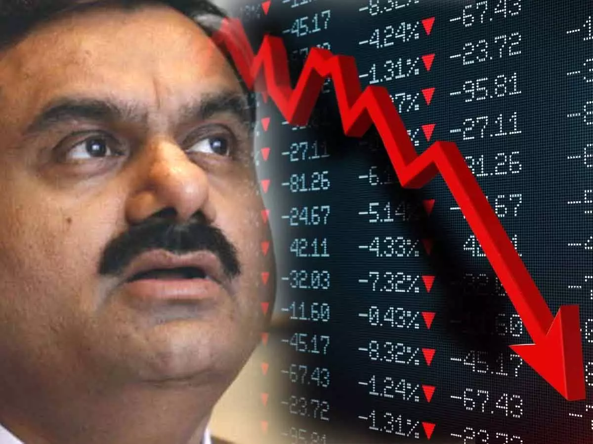 Billionaire Adanis shares nosedive to make a loss of Rs 73, 250cr in an hour Billionaire Adanis shares nosedive to make a loss of Rs 73, 250cr in an hour