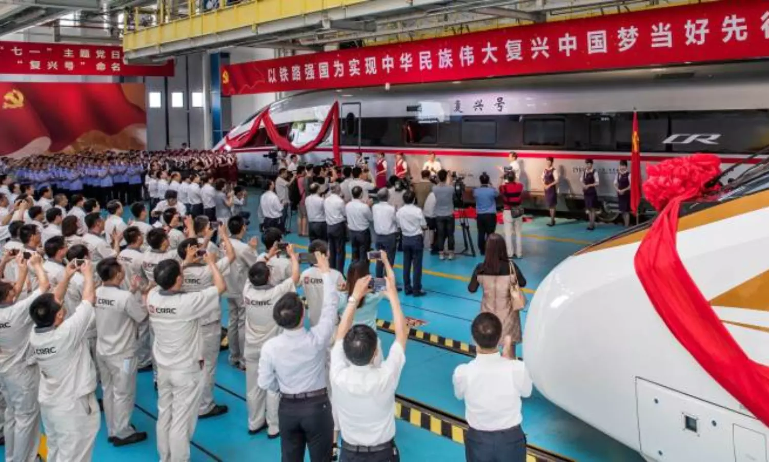 Chinas first electric bullet train launched in the Himalayan region close to Indias Arunachal