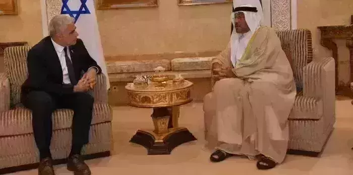 Israels Yair Lapid lands in UAE for first official visit