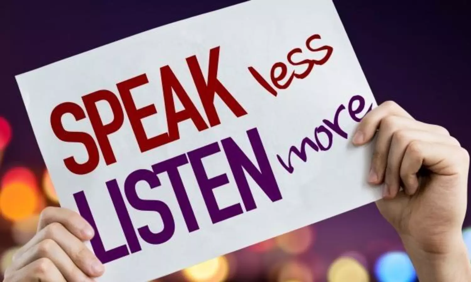 Leaders are listeners