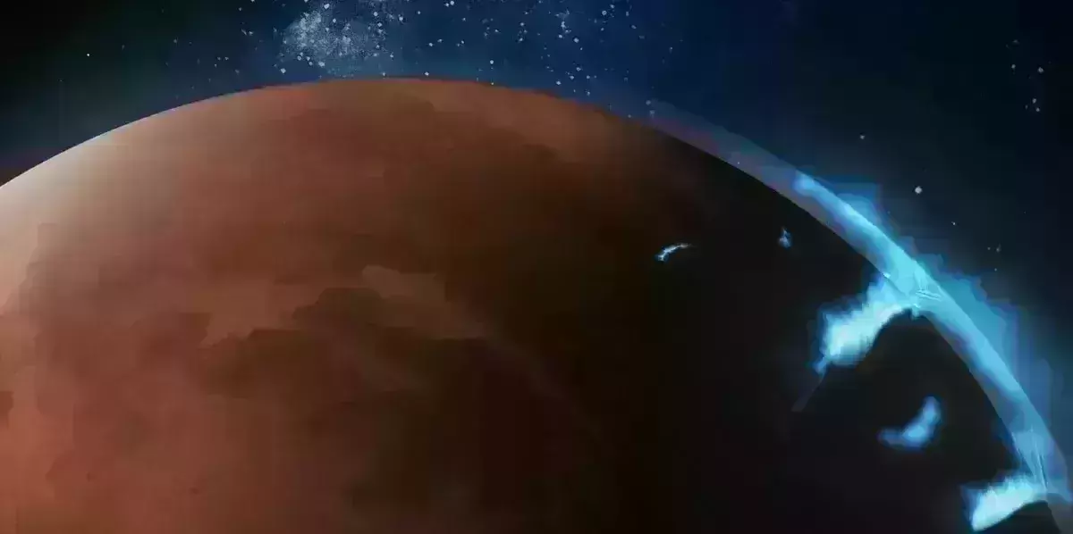 UAEs Hope Probe captures glowing images of Mars auroras