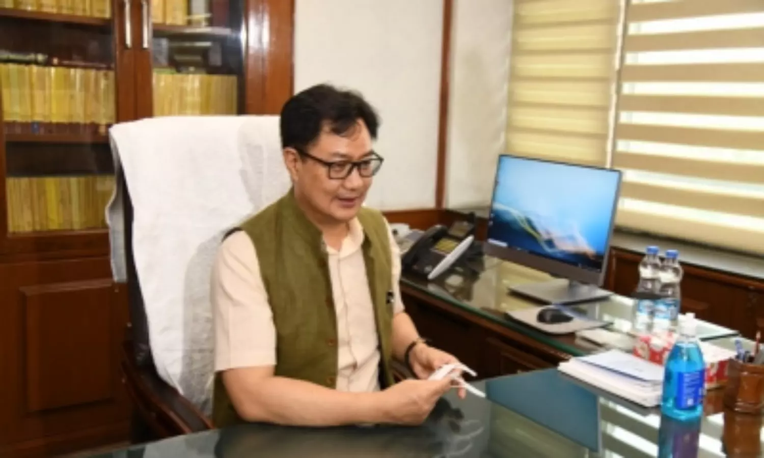 Kiren Rijiju takes over as Minister of Law and Justice from R S Prasad
