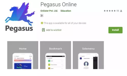 What does Pegasus have to do with the Kerala town?