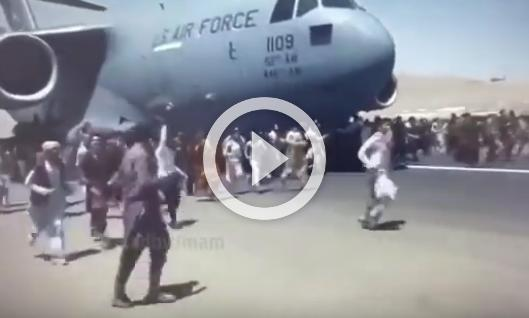 Chaos at Kabul airport as Taliban retakes Afghanistan