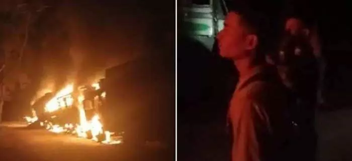 Assam: 5 people dead after militants set seven trucks on fire, three injured Assam: 5 people dead after militants set seven trucks on fire, three injured