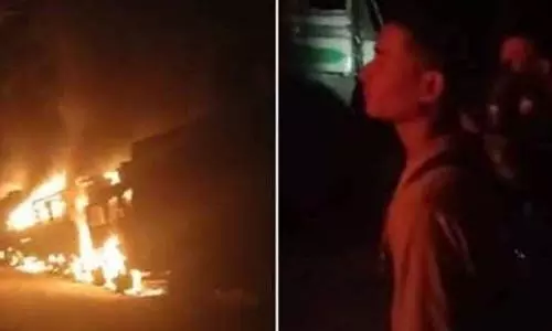 Assam: 5 people dead after militants set seven trucks on fire, three injured