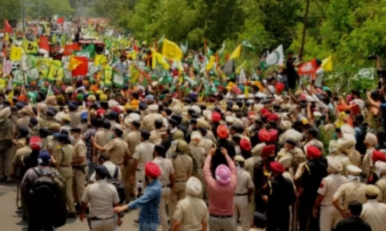 Farmers block highways after police lathi-charge protesters in Haryana