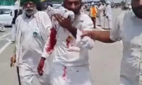 Viral video shows police chief instructing to crack heads of protesting farmers