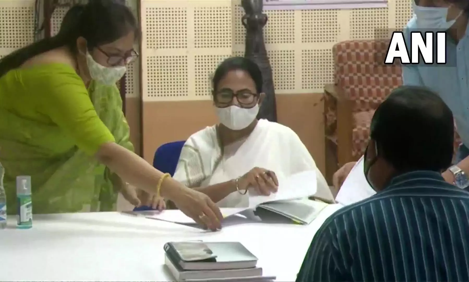 Mamata files nomination for assembly by-poll