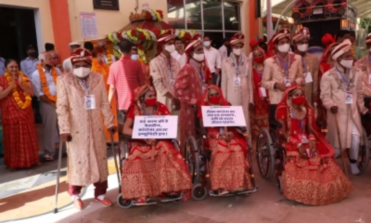 21 differently-abled  Raj couples tie knot at Udaipur, endorse Say No to Dowry campaign