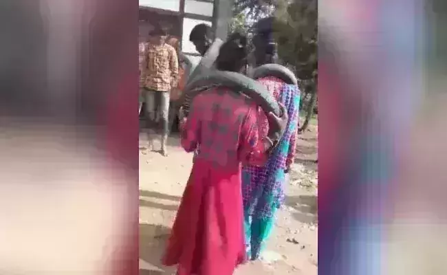 Couple forced to dance with tyres, beaten for eloping in MP
