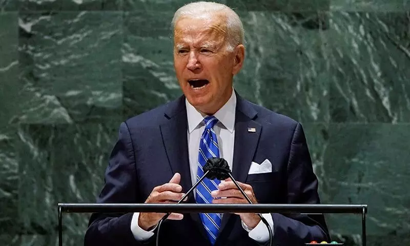 Genocide Joe has got to go: Pro-Palestinian protesters heckle Biden