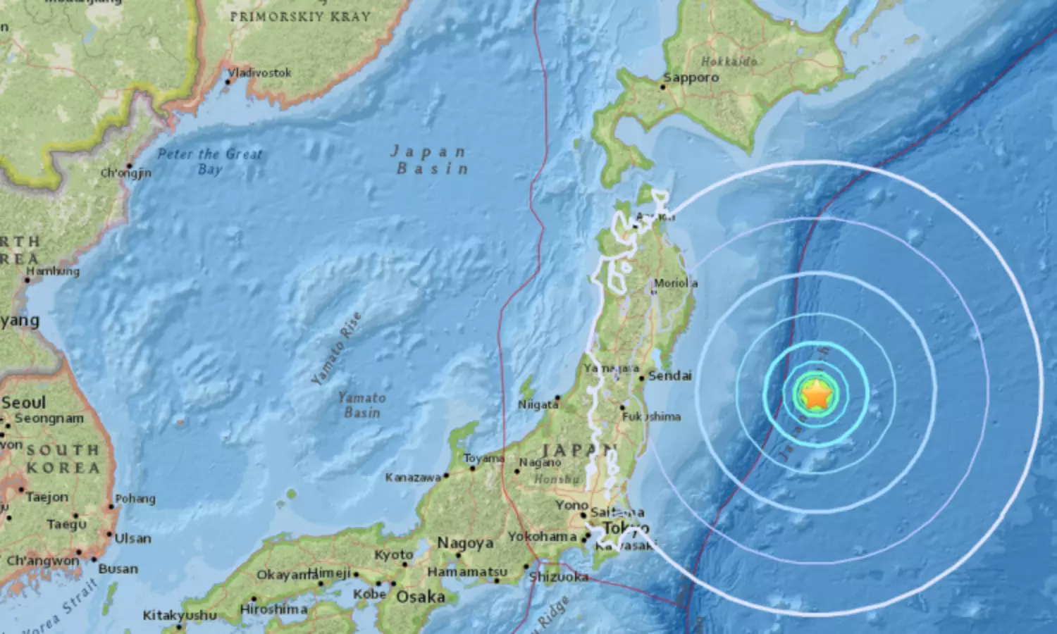 6.1-magnitude quake strikes Sea of Japan